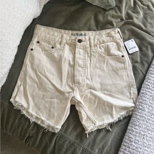 We The Free by “Free People” Natural Denim Cutoff Shorts NWT Size 24